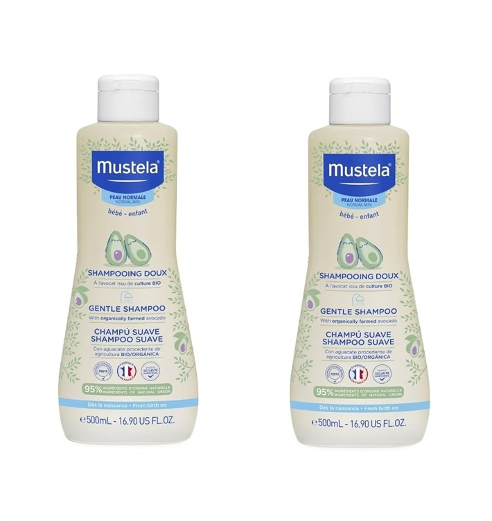 Bekliyoruz Eğer ret  Mustela Gentle Shampoo - Papatya Özlü Şampuan 500 ml (2 adet) | Dermojet